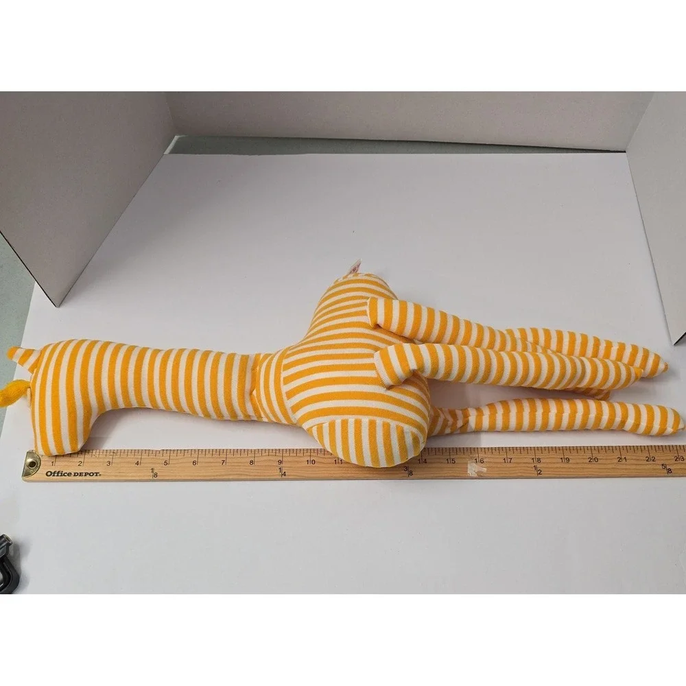 SOPA DE PRINCIPE Plush Giraffe Orange & White Stripe Kit+Lili Soft Stuffed Toy